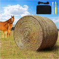5 x 5 ft Round Bale Hay Net for Horses - Slow Feed, Reduces Waste