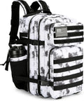45L Tactical Assault Backpack BlackWhite Camo - 3 Day Rucksack