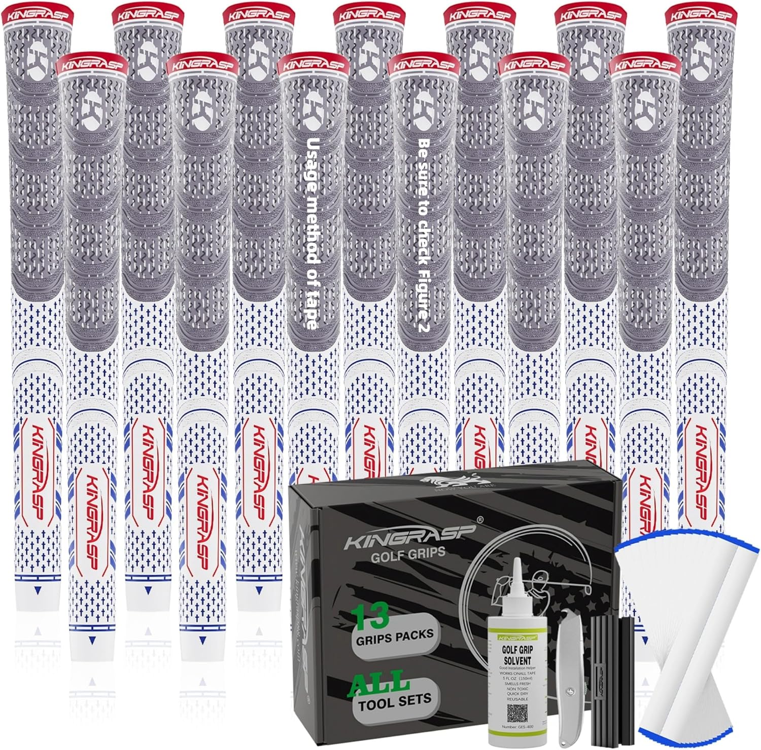 Premium Rubber Golf Grips 13 Pack for Ultimate Performance