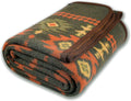 Merino Wool Blanket 79x63 - Warm, Washable Outdoor Throw