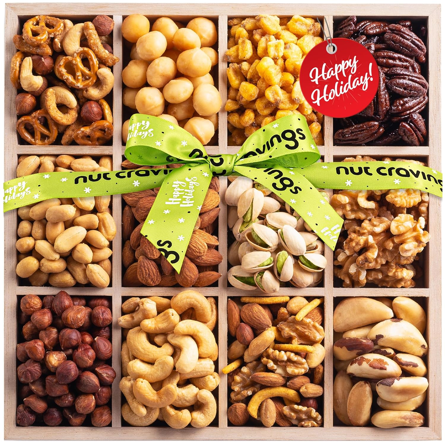 NUT CRAVINGS Gourmet Collection - Holiday Nuts Gift Basket