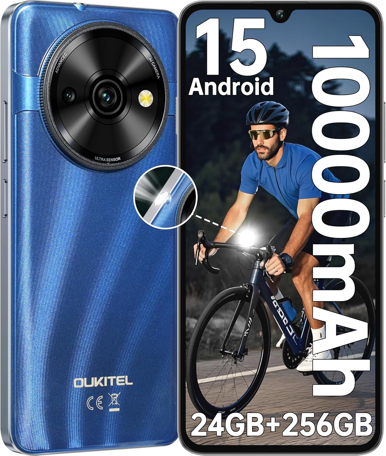 OUKITEL C59 Pro Unlocked Cell Phone with 10000 mAh Battery