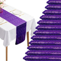 Purple Sequin Table Runner 12x72 in 12-Pack - Party Sparkle