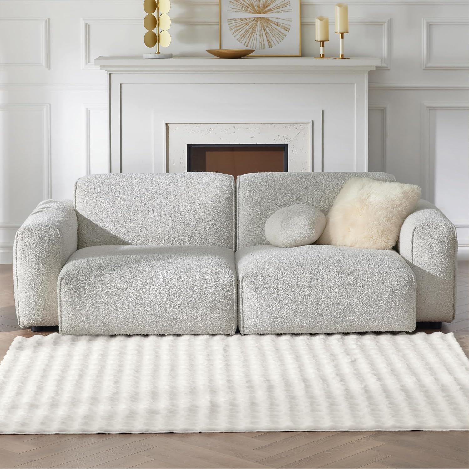 Bedsure Fluffy Area Rugs for Living Room - Soft Plush Non-Slip