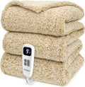 Heated Blanket Electric Blanket Full - Fast Heating Sherpa Cozy