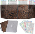 CZYY DND Dungeon Master Screen with Faux Leather Art and Pockets