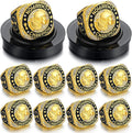 Football Champion Rings 10pcs Pack - Team Trophy Rings with Chains