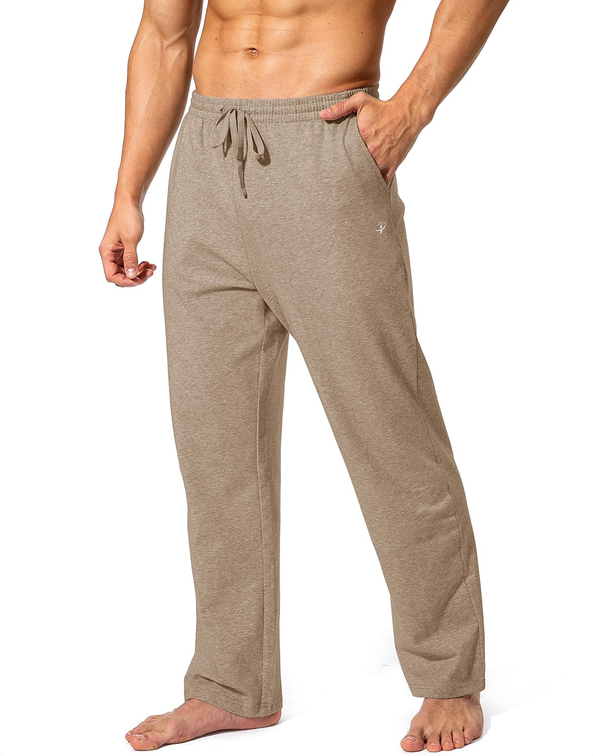 Pudolla Men's Cotton Yoga Sweatpants for Comfort and Style