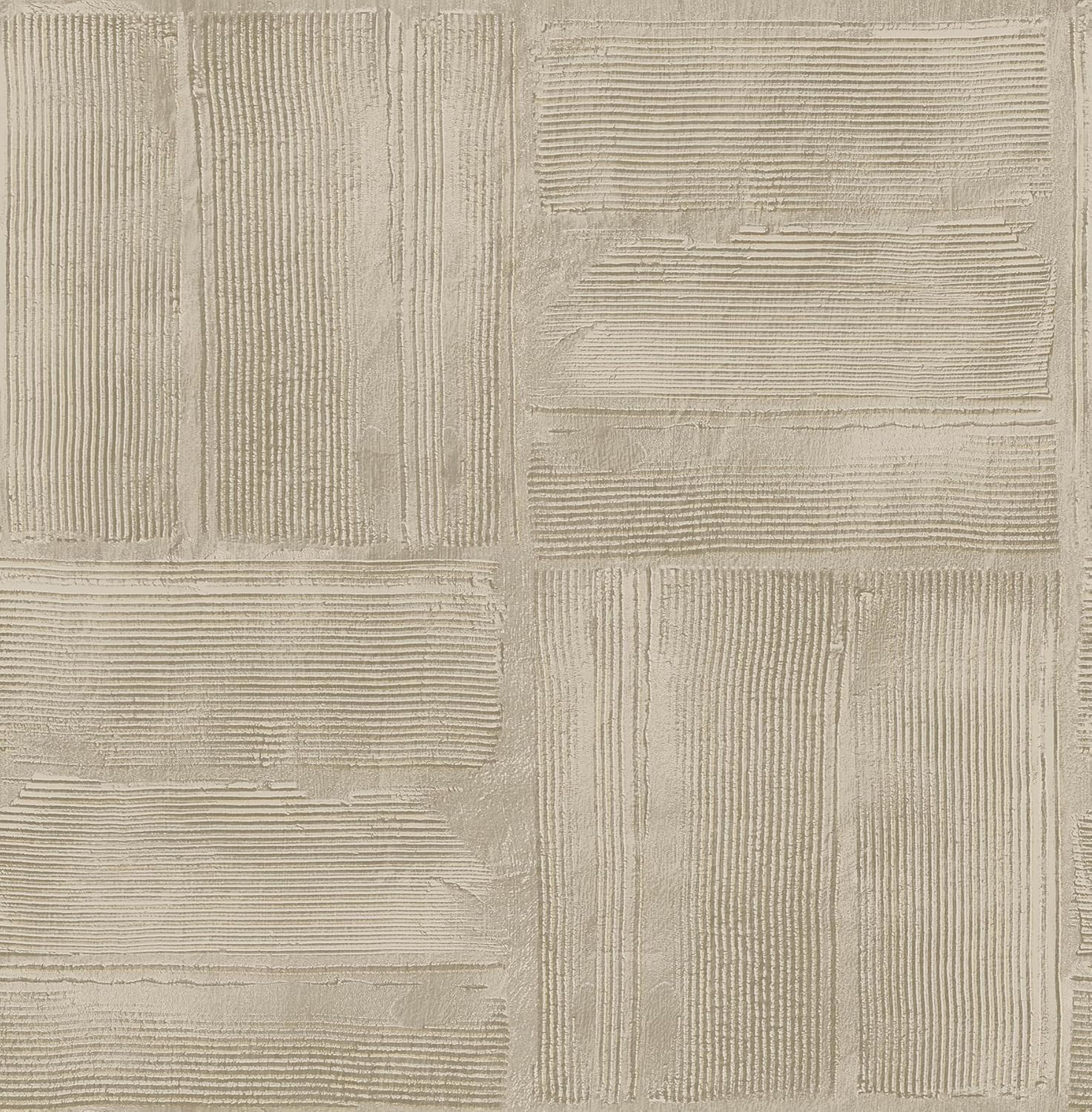 RoomMates Taupe Dimensional Square Peel and Stick Wallpaper