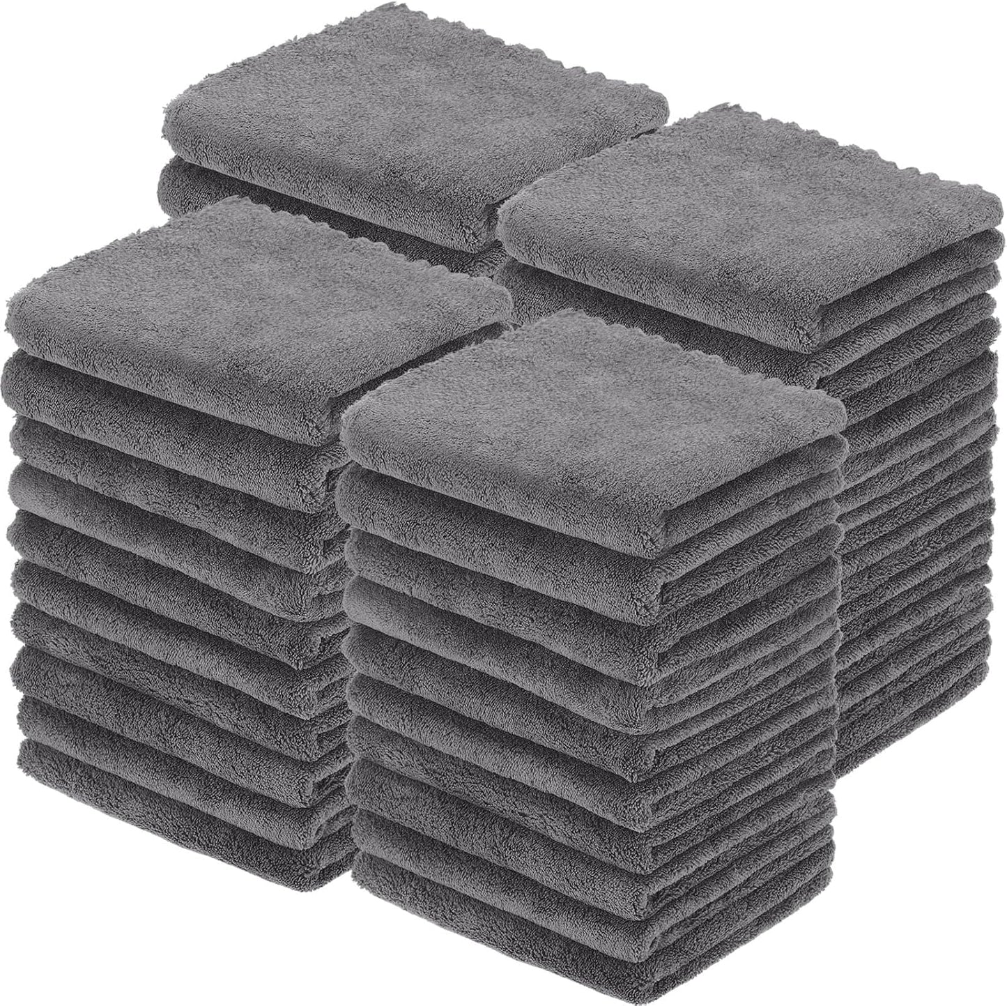 Shimeyao 40 Pack Bleach Proof Microfiber Towels for Hair Care