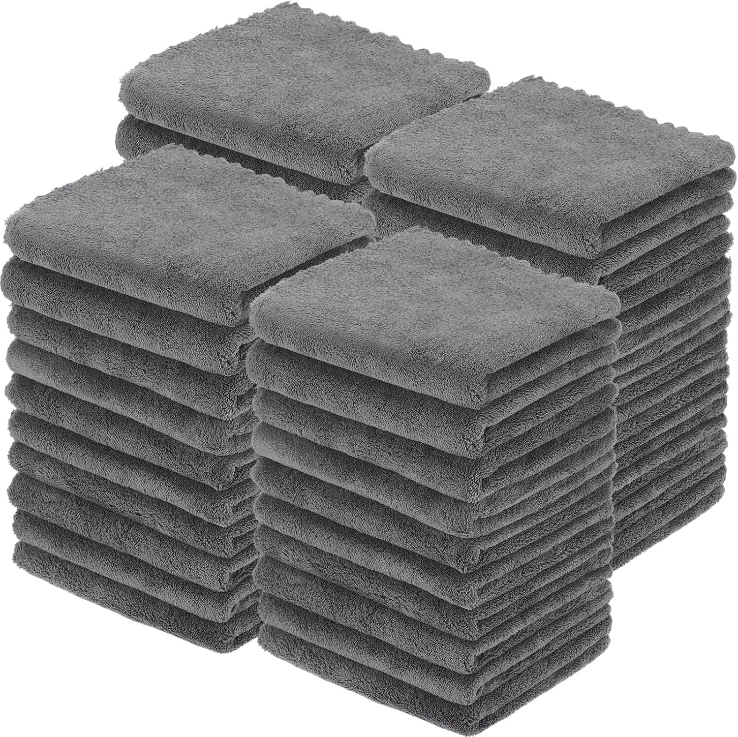 Shimeyao 40 Pack Bleach Proof Microfiber Towels for Hair Care