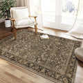 3x5 Machine Washable Floral Area Rug - Non-Slip Soft Low Pile