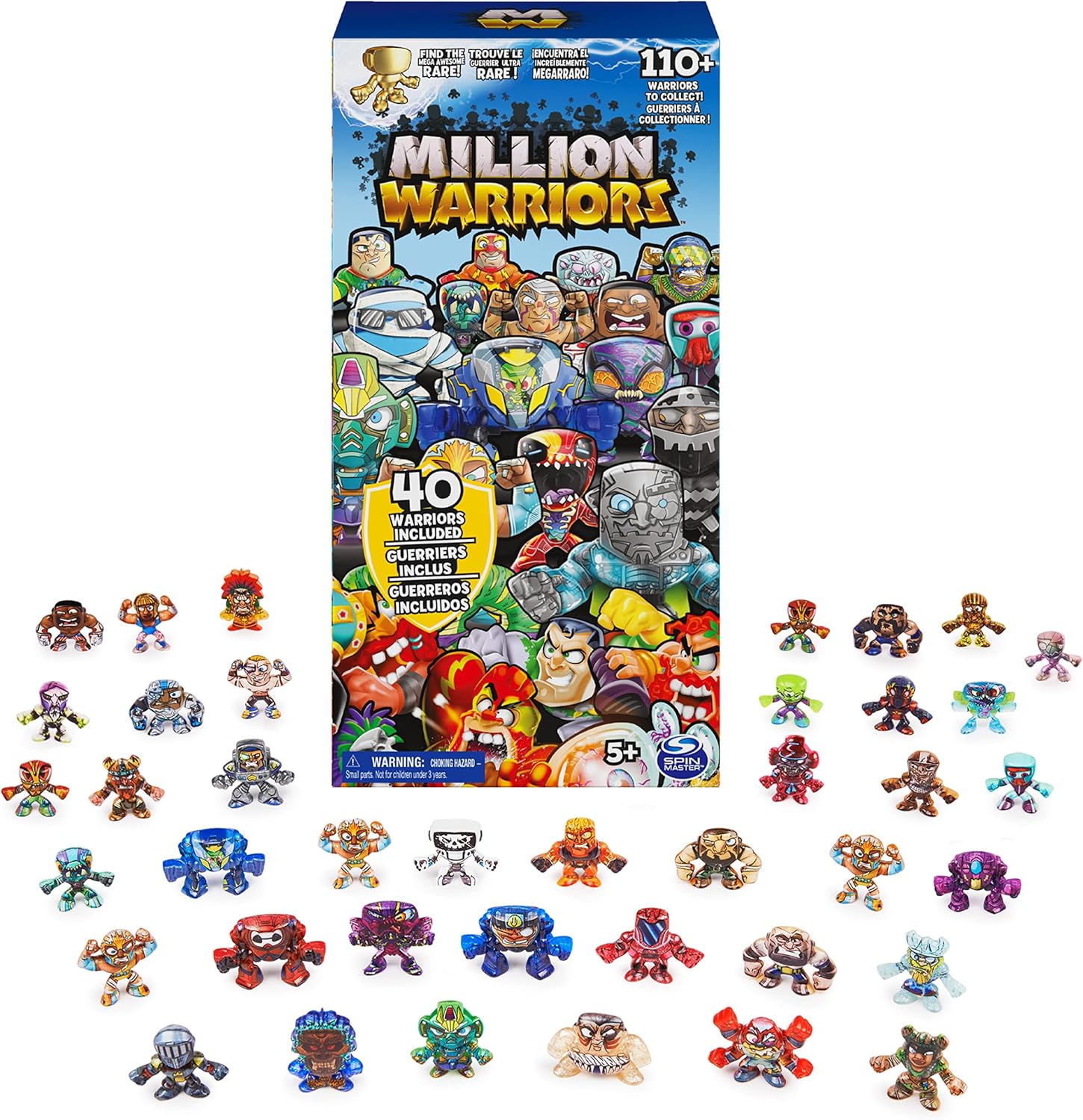 Million Warriors 40-Pack Collectible Figures for Kids Ages 5
