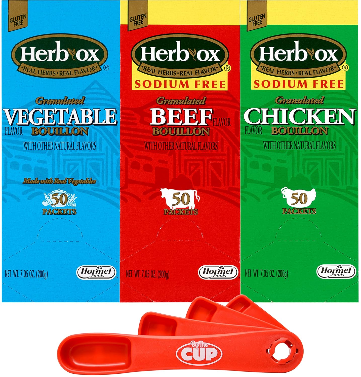 Herb-Ox Granulated Flavor Bouillon Variety Pack with Spoon