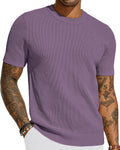 PJ PAUL JONES Men's Honeycomb Waffle Knit Crewneck T-Shirt - Casual is