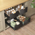 Pull Out Cabinet Organizer 4 Pack - No Drill Slide Out Drawers