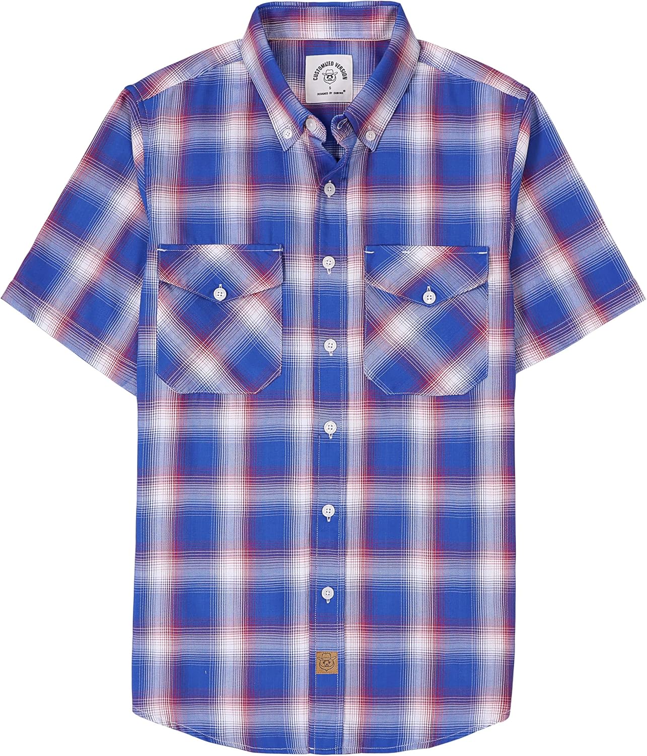 Dubinik Mens Short Sleeve Button Down Shirts for Casual Style