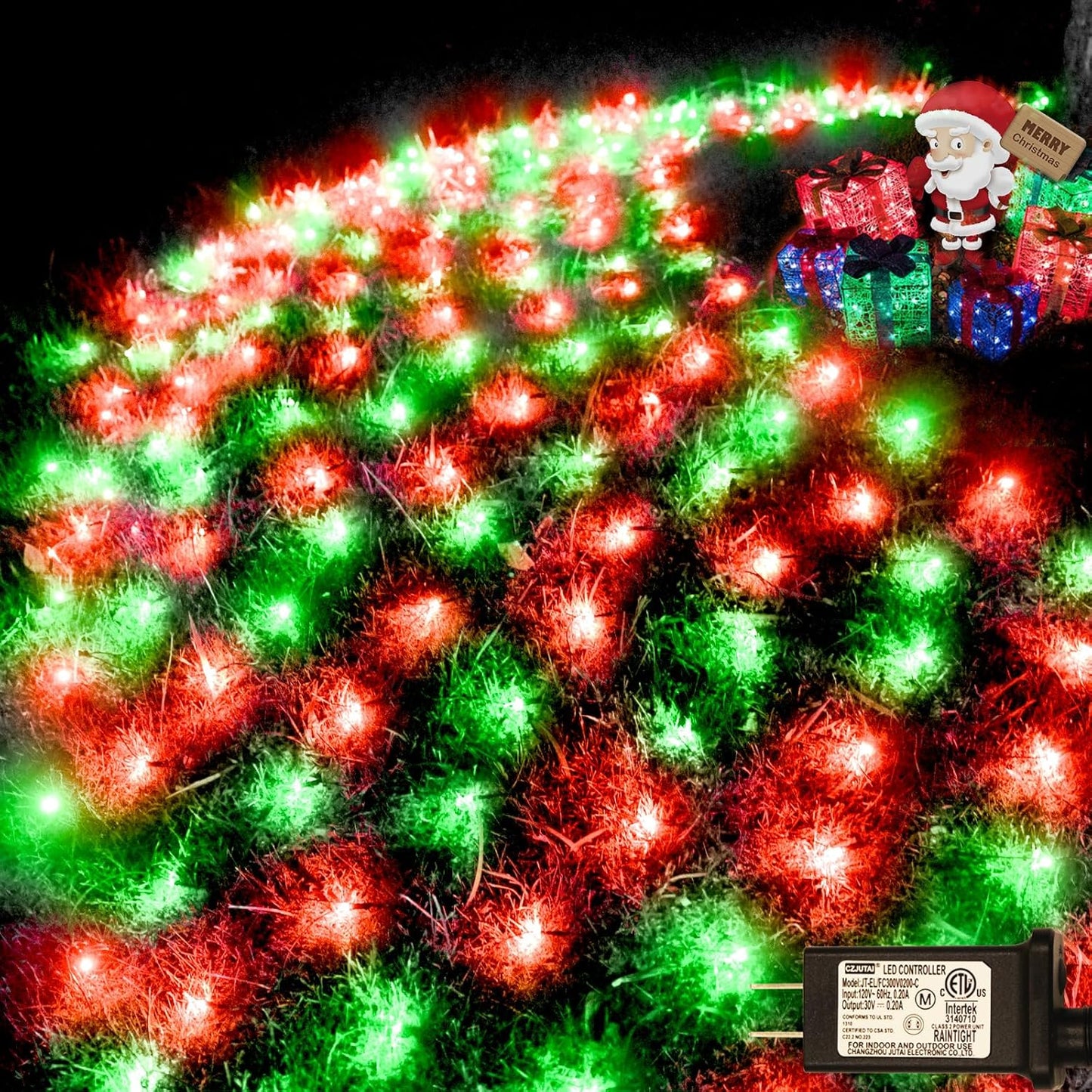 360LED Christmas Net Lights for Outdoor Holiday Decor