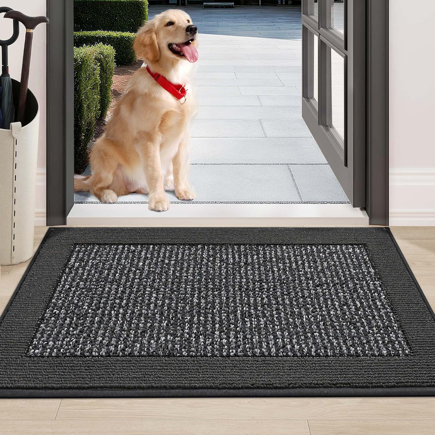 BEQHAUSE Indoor Door Mat 24in x 36in, Non-Slip Dirt Trapper
