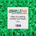 10 LB crinkle paper filler - USA made green gift shred