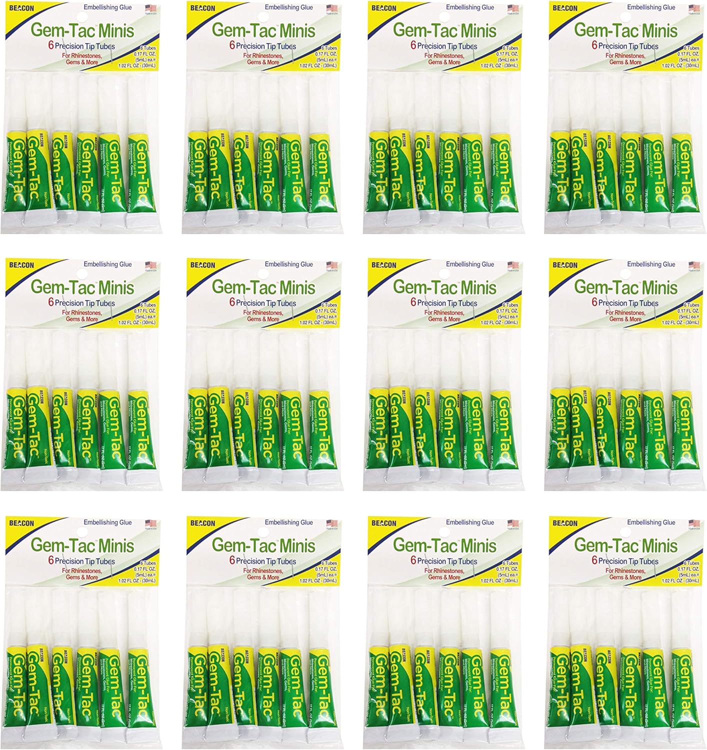 Gem-Tac Premium Quality Adhesive for Rhinestones and Gems