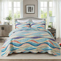 Coastal Quilt Sets Queen - Lightweight 3-Piece Beach Quilt Set