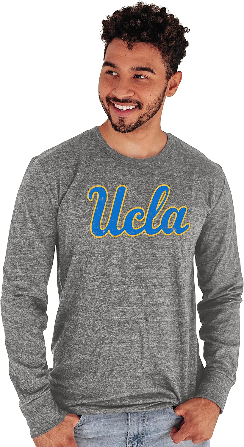 UCLA Bruins Men's Long Sleeve Tri-Blend T-Shirt Vintage Icon