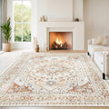 Elegant 8x10 Area Rugs Easily Washable for Living Room and Bedroom