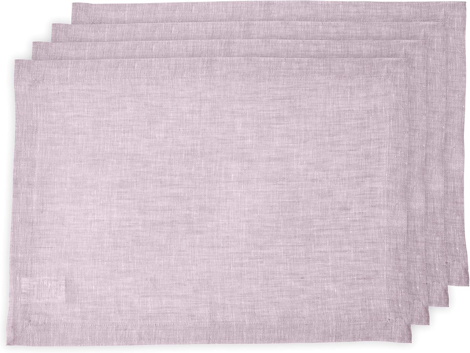 Pure Linen Chambray Lavender Placemats Set of 4 for Holidays