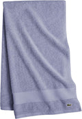 Lacoste Heritage 100% Supima Cotton Bath Towel, Light Denim - Ultra