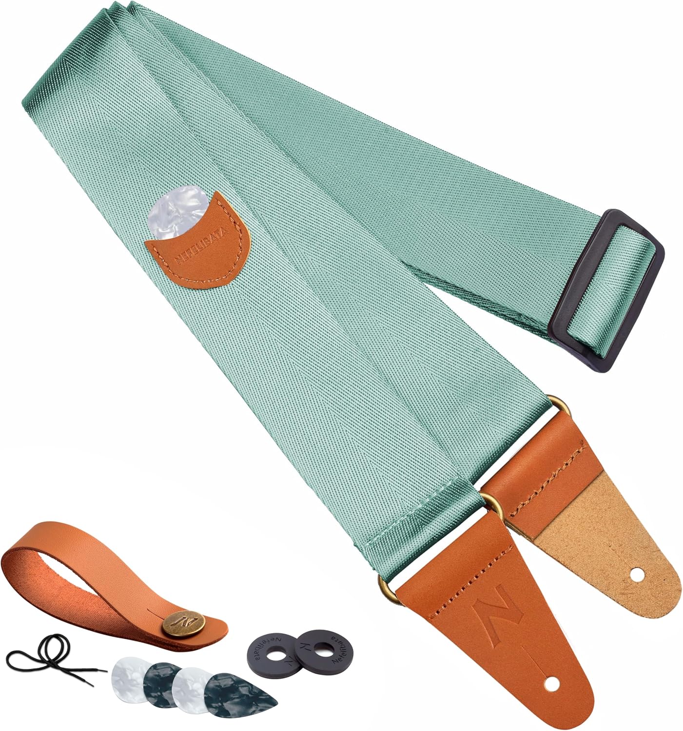 Nefelibata Guitar Strap: Vintage Style, Free Accessories