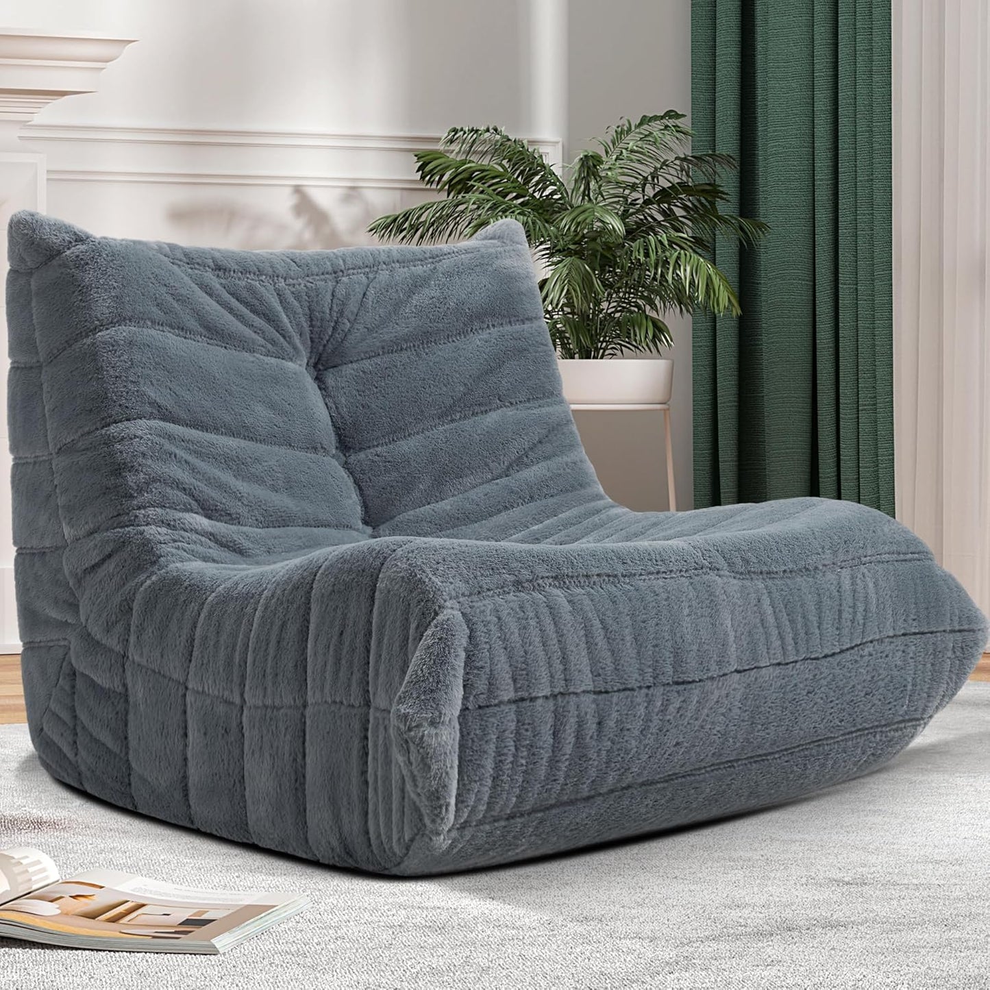 Bean Bag Chair Big Sofa for Adults with Memory Foam Comfort