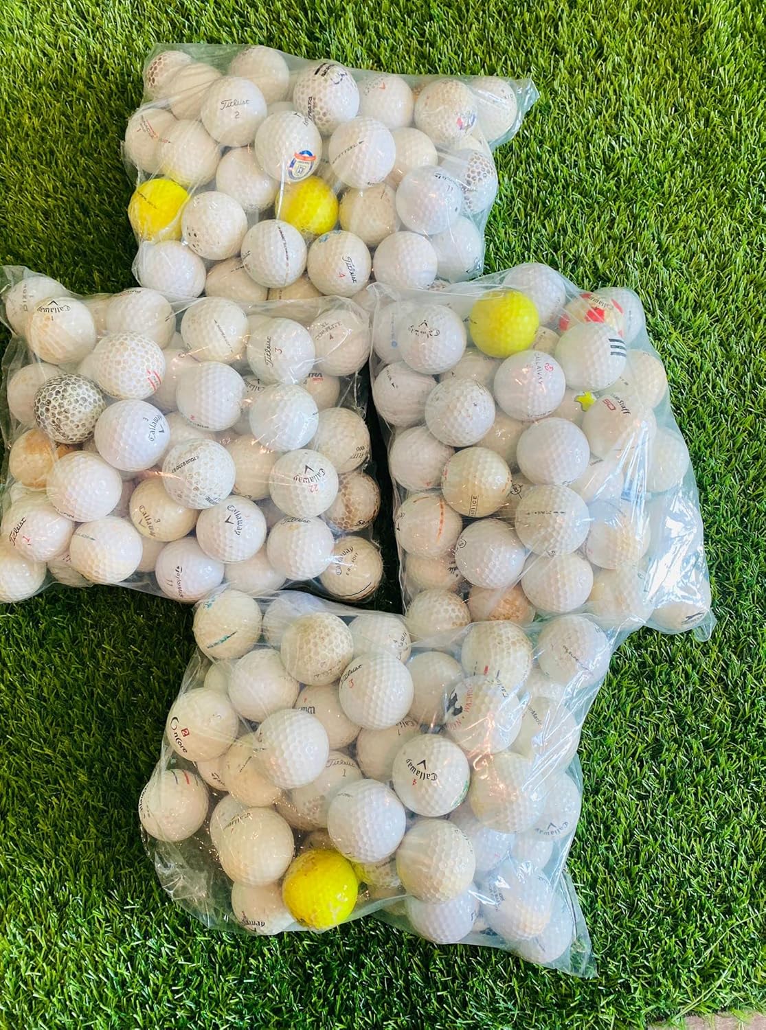 Hit Away with 100 Used Golf Balls Mesh Bag