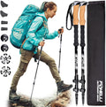 Foxelli Carbon Fiber Trekking Poles for Light & Strong Hiking