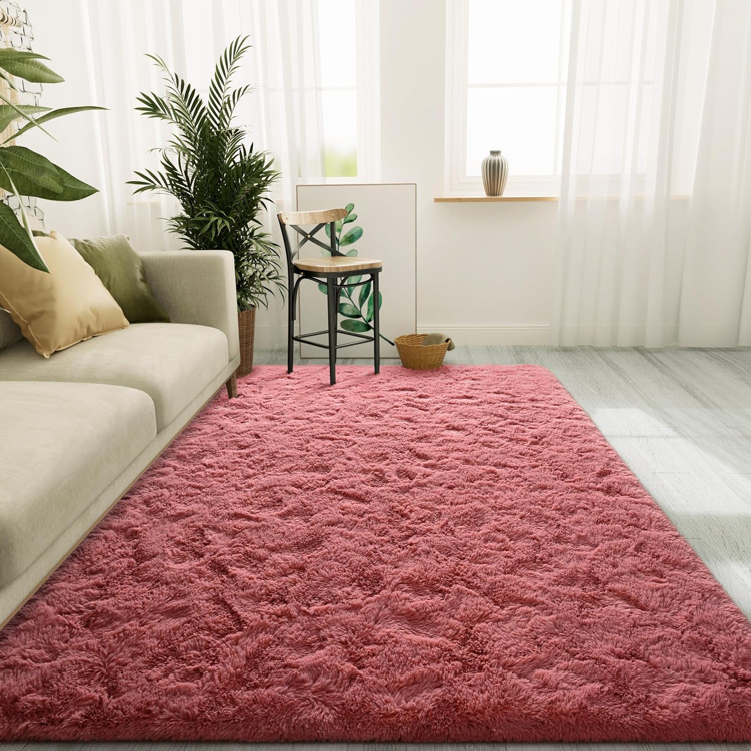 LOCHAS Ultra Soft Indoor Modern Area Rugs for Cozy Living Rooms
