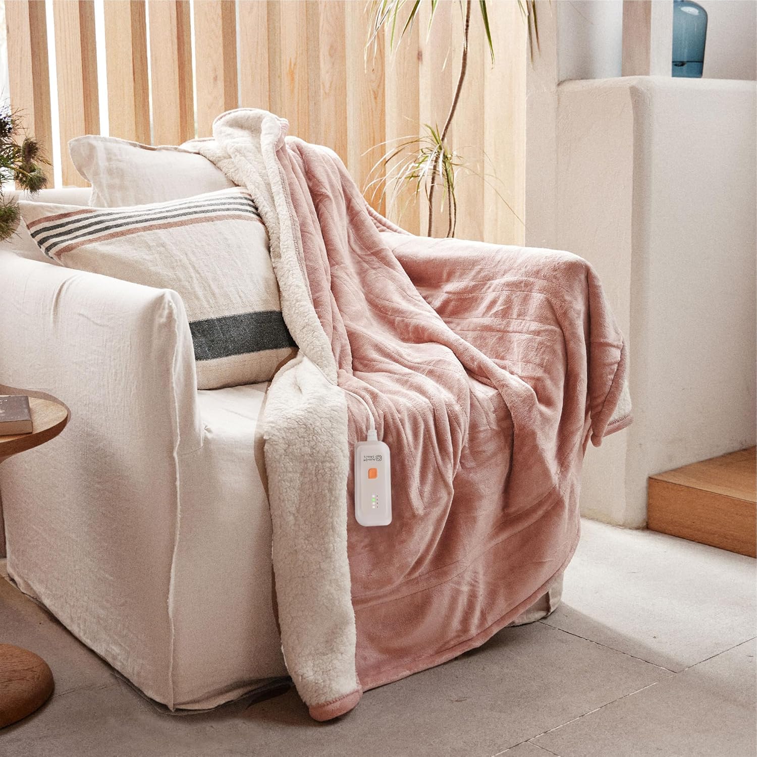 GOTCOZY Heated Blanket Electric Throw - Soft Silky Plush Comfort
