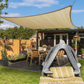ColourTree Heavy Duty 22 ft x 23 ft Beige Sun Shade Rectangle