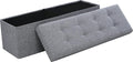 Ornavo Home 45 Inch Folding Storage Ottoman for Every Room