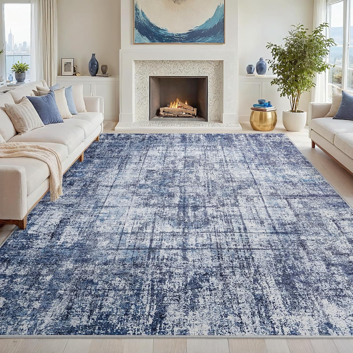 6x9 Area Rugs for Living Room: Soft Non-Shedding Carpet