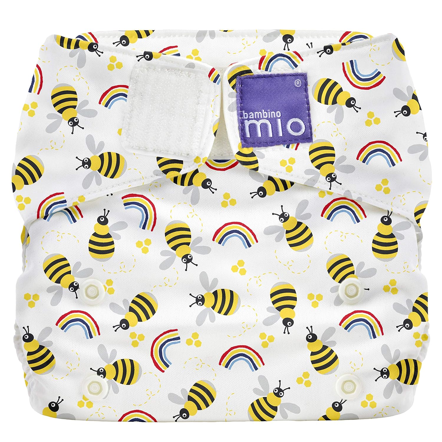 Bambino Mio Adjustable Reusable Cloth Diaper - Eco-Friendly Honeybee Hive