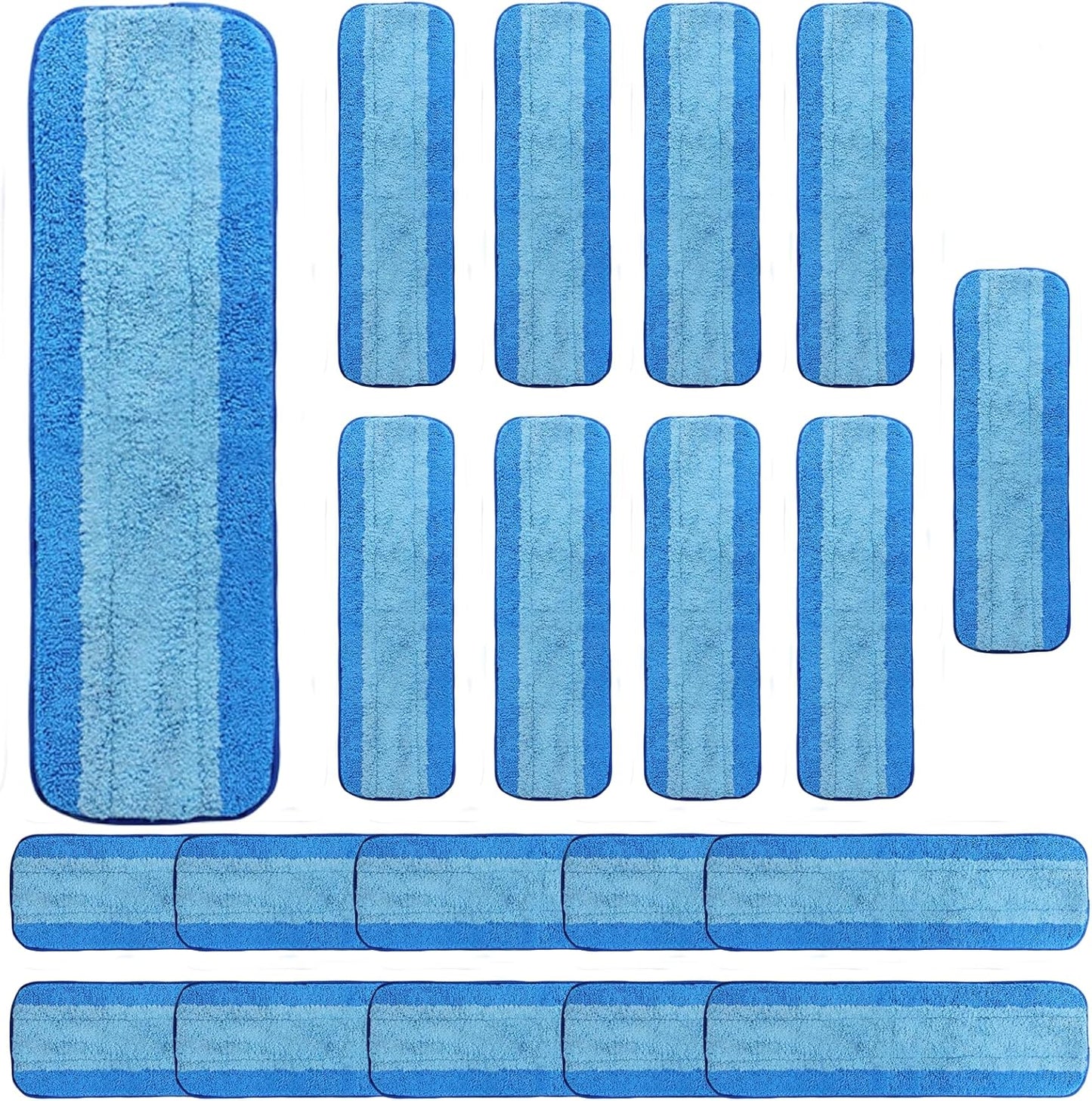 20 Pack Microfiber Cleaning Pads for Bona Mop - Reusable 18 in