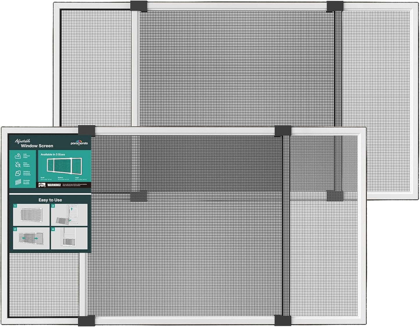 Expandable Window Screen for Easy Fresh Air Flow and Comfort