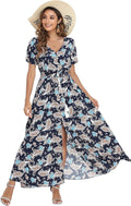 Floral Maxi Dress for Women - Vintage Style Summer Fashion