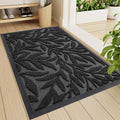 Smiry Front Door Mat Indoor Outdoor Entrance - Heavy Duty Low-Profile