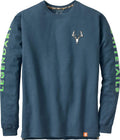 Men's Long Sleeve Heavyweight Cotton T-Shirt - Preshrunk Comfort