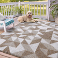 OLANLY Large Door Mat Indoor 71x47 - Low-Profile, Washable Geometric