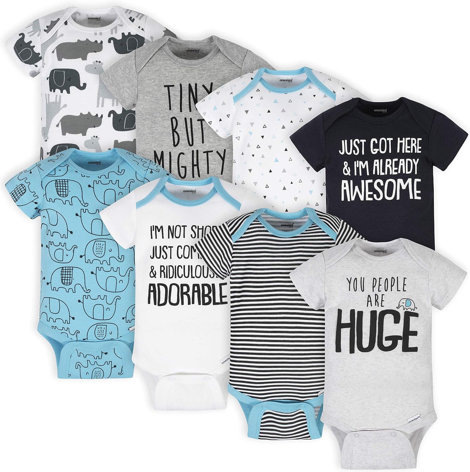 Unisex Baby Onesies 8-Pack: Mix & Match for Versatile Style