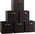 Ornavo Home 13 x 13 Storage Cube Bins, 6 Pack - Foldable Linen
