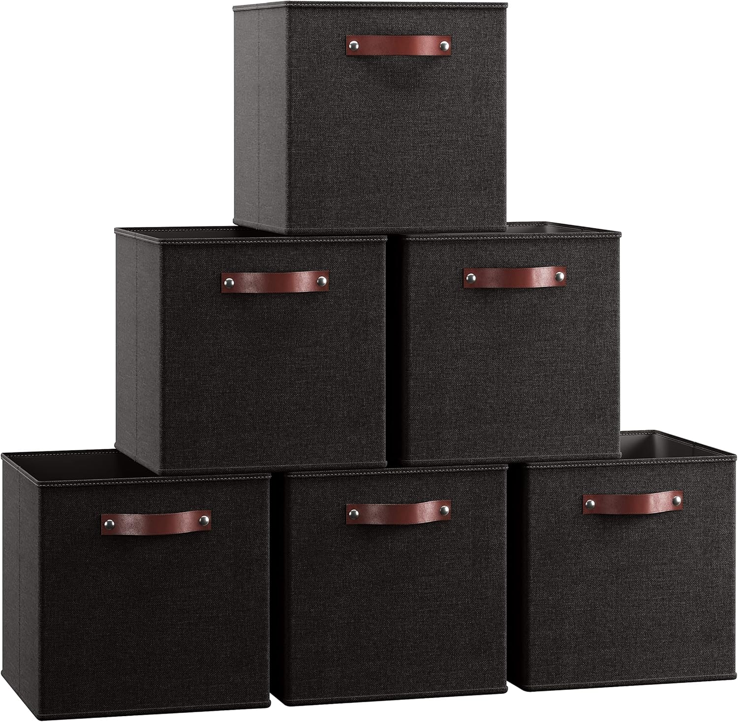 Ornavo Home 13 x 13 Storage Cube Bins for Organized Living