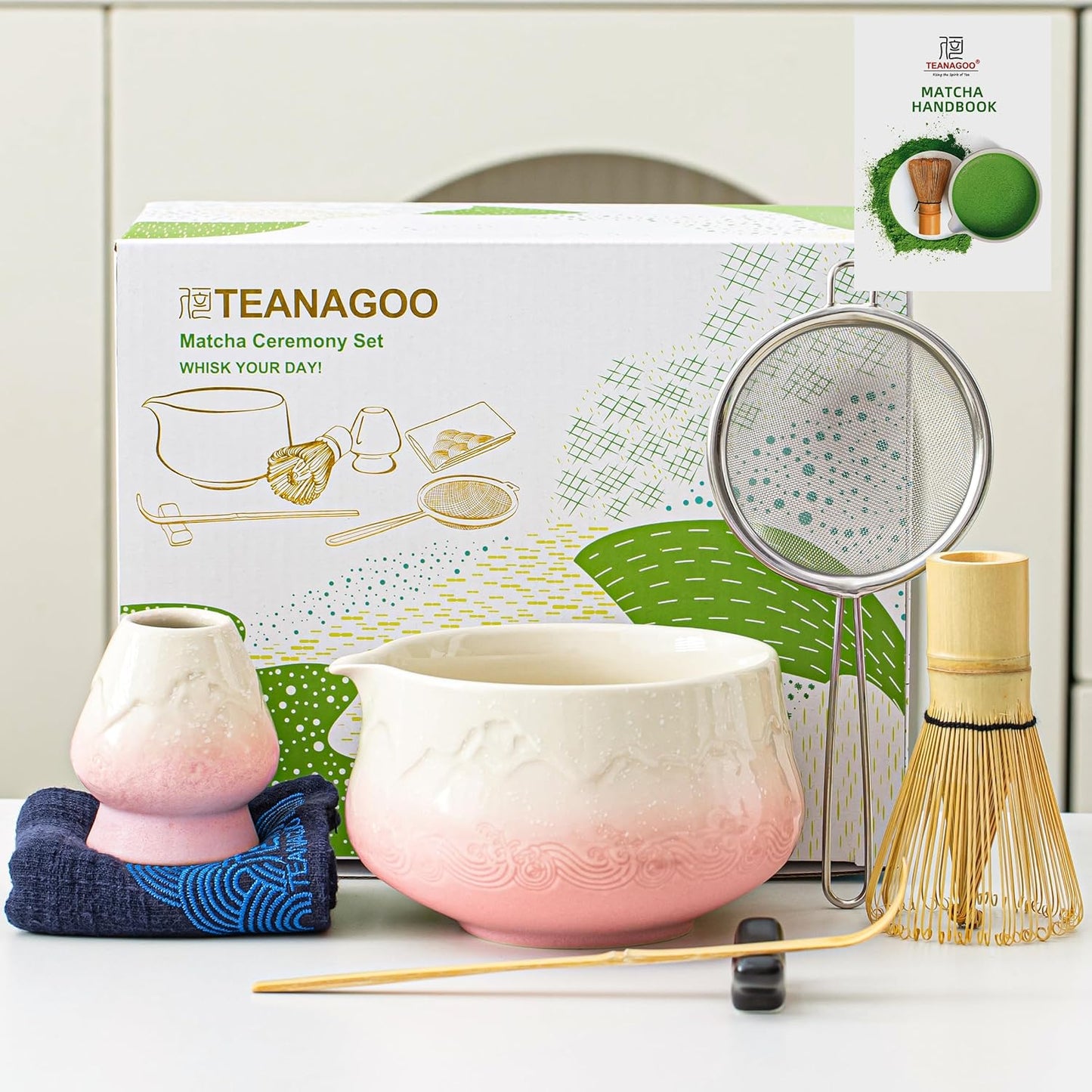 7 Pcs Matcha Whisk Set for Tea Lovers - Perfect Gift Idea